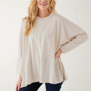 Mersea Catalina slub beige tee